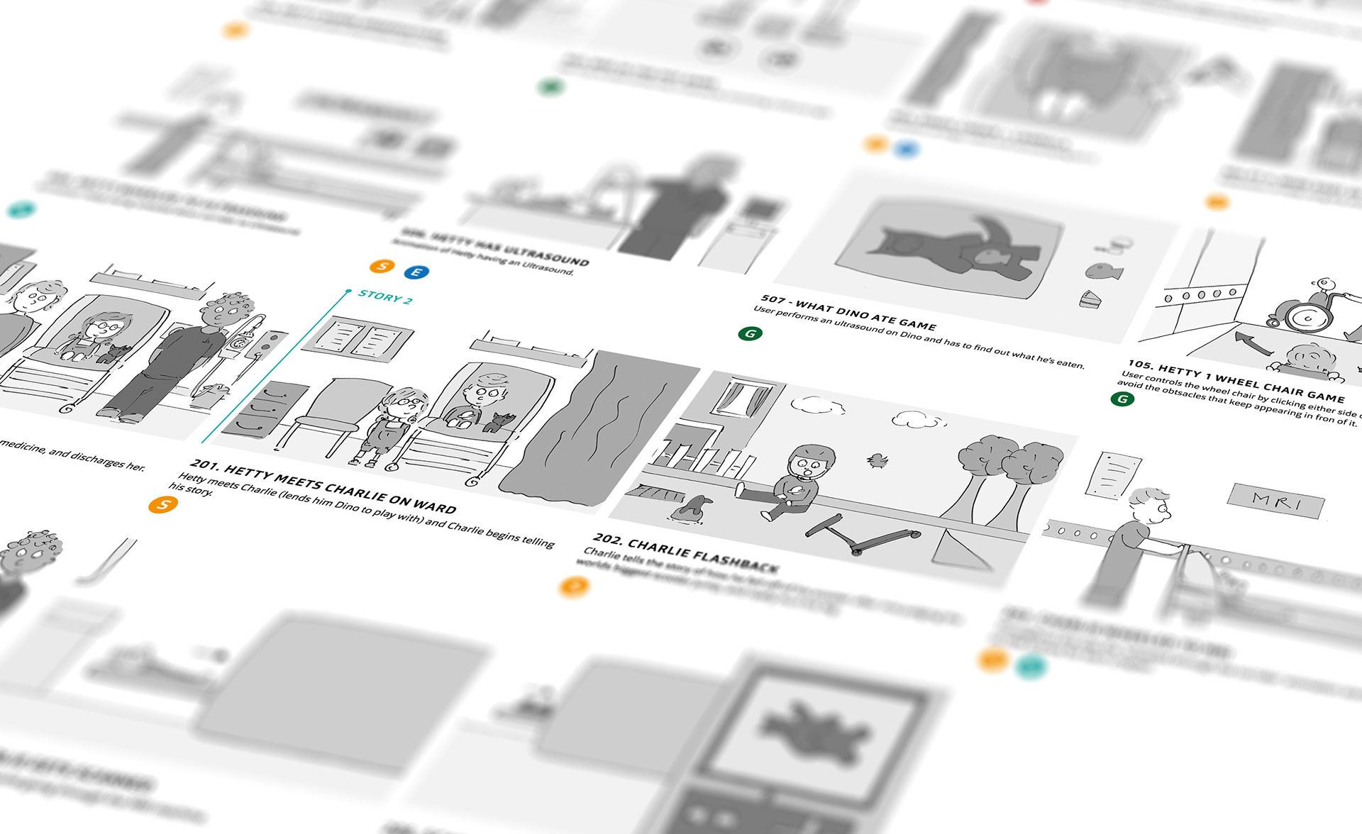 Developing the storyboards